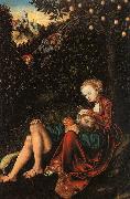 Lucas  Cranach Samson and Delilah oil painting reproduction